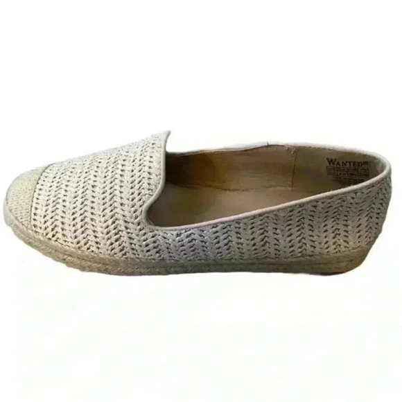 NEW Wanted Women Cream Espadrilles Canvas Flats Size 6.5 - Picture 1 of 6